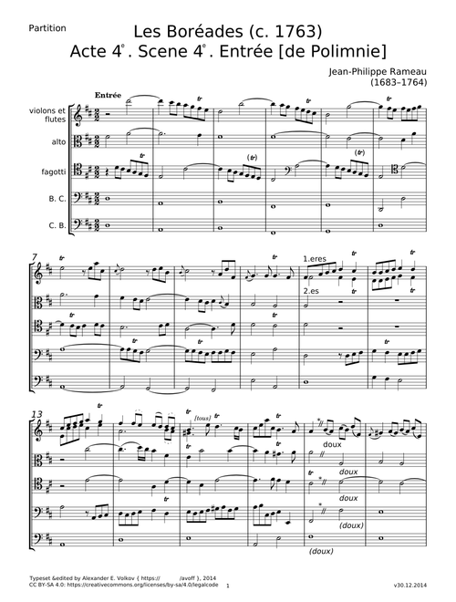 Les Boreades - Jean-Philippe Rameau