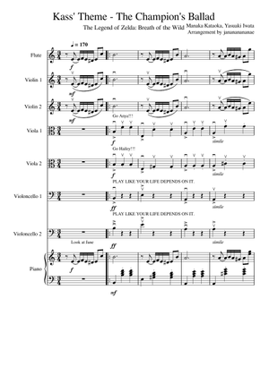 Kass Theme -FULL The Champions Ballad – Mashibro - ORCHESTRA Sheet ...
