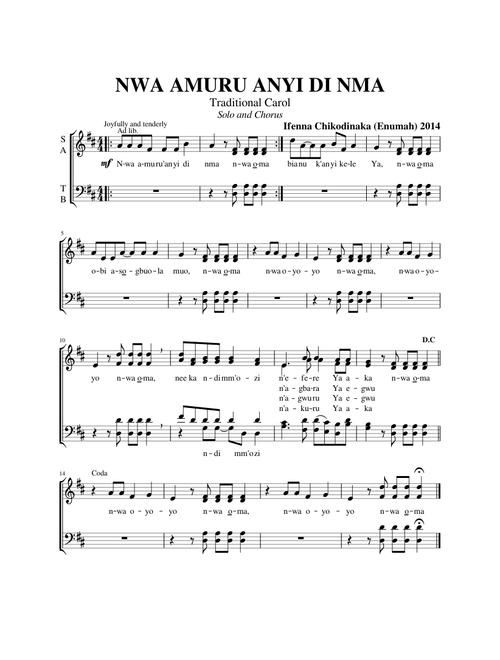 NWA AMURU ANYI DI NMA by Ifenna Chikodinaka