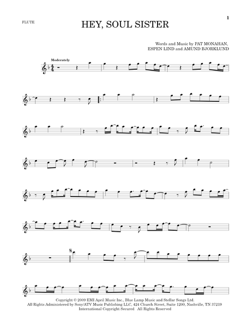 Hey, Soul Sister - Train (Flute Solo)