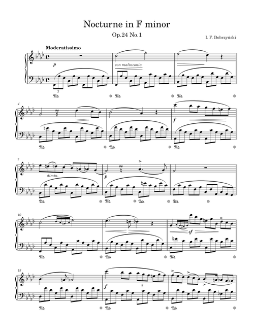 Nocturne in F minor, Op.24 No.1 – Ignacy Feliks Dobrzyński