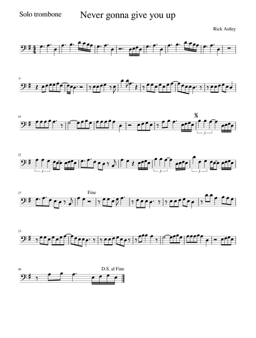 Never gonna give you up