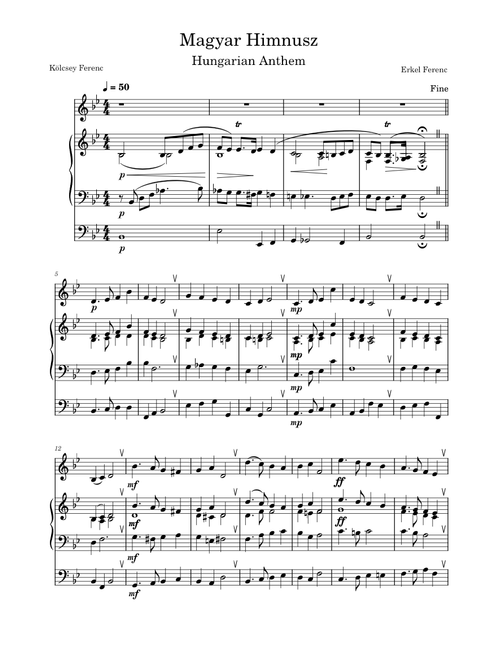 Hungarian anthem – Ferenc Erkel Magyar Himnusz