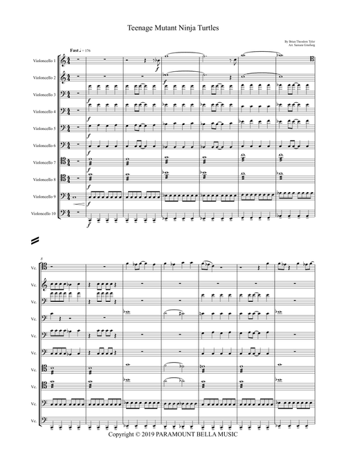 Teenage Mutant Ninja Turtles (Arr. Samara Ginsberg) - Brian Theodore Tyler (String Ensemble)