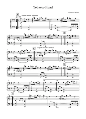 tobacco road pdf Free Tobacco Road by Common Market sheet music tobacco road pdf Free Tobacco Road by Common Market sheet music