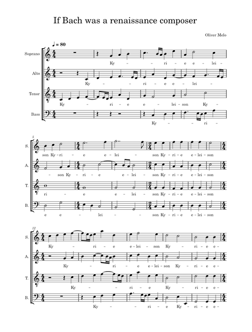 Prelude and Fugue in C major, BWV 846 – Johann Sebastian Bach If Bach was a renaissance composer