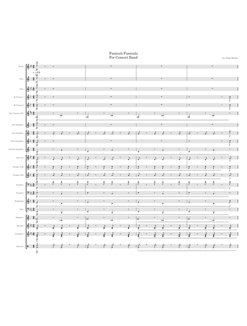 "Funiculì, Funiculà" for Concert Band