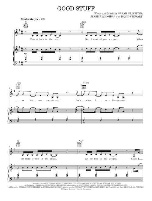Good Stuff - Griff (Piano-Vocal-Guitar)
