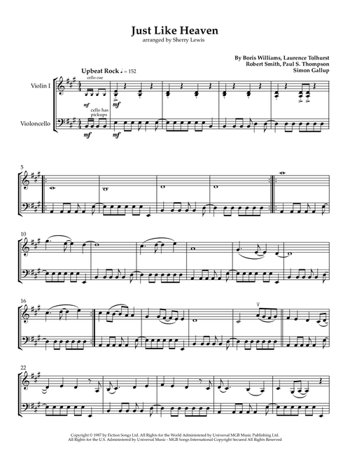 Just Like Heaven (Arr. Sherry Lewis) - The Cure (Instrumental Duet)
