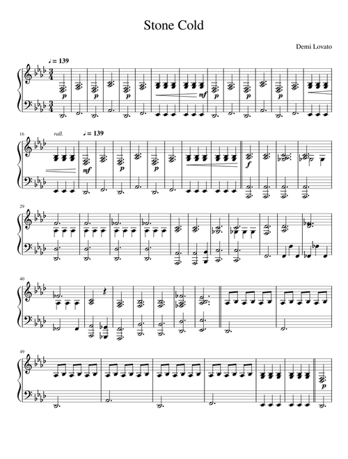 Stone Cold Piano