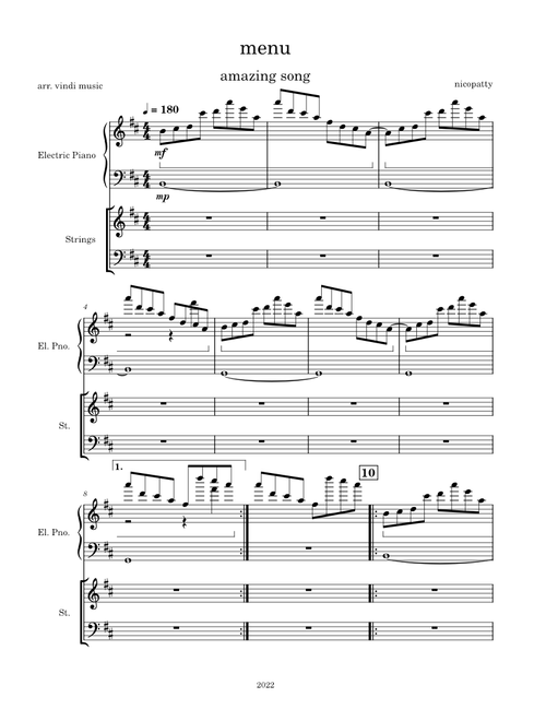 Menu – nicopatty menu - nicopatty (acoustic)