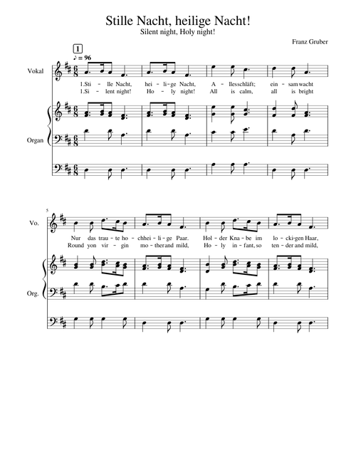 Stille Nacht, heilige Nacht! (Silent night, Holy night!)