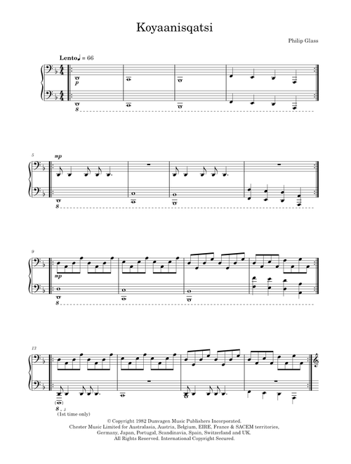 Koyaanisqatsi - Philip Glass (Piano Solo)
