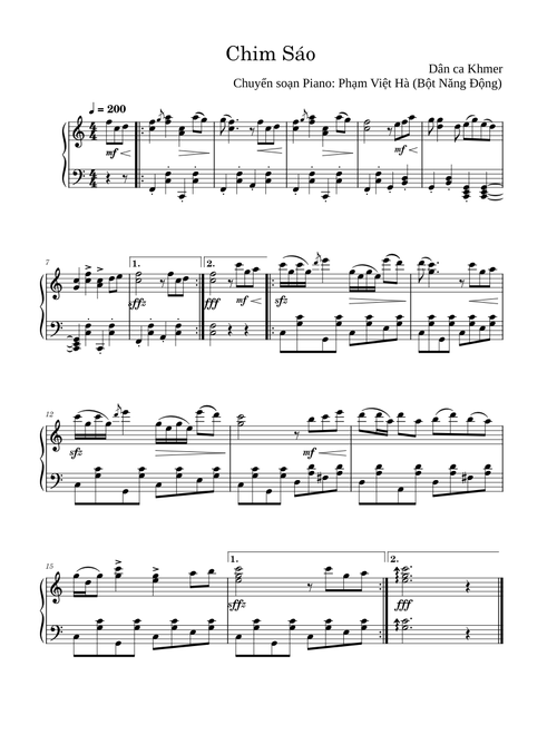 Chim sáo (Dân ca Khmer) - Bột Năng Động