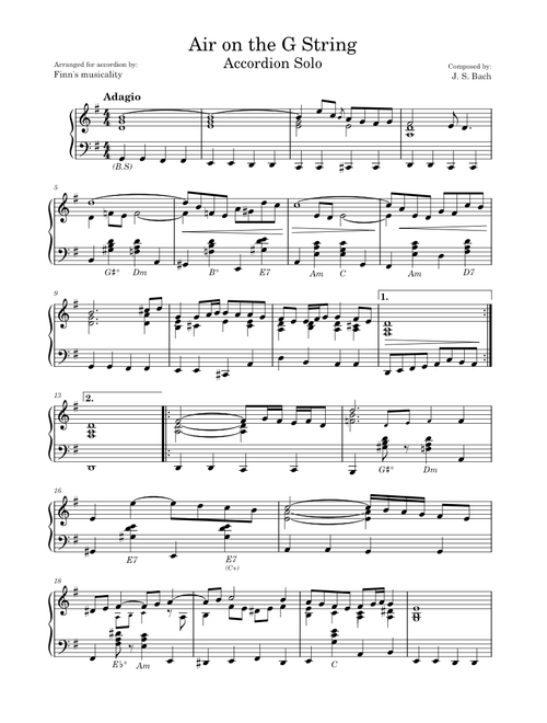 Air On The G String – Johann Sebastian Bach