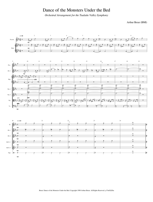 Dance of the Monsters Under the Bed - Arranged for Tualatin Valley Symphony - Final