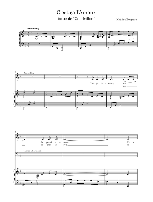 C'est ça l'Amour - Cendrillon