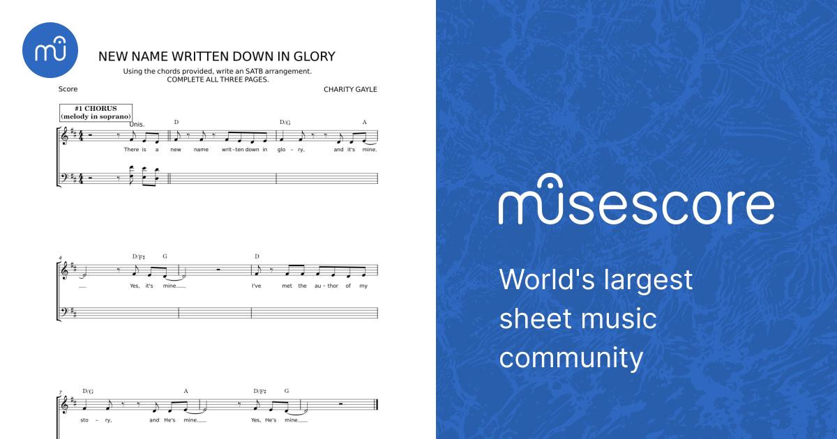 New Name Written Down In Glory (arr. Heather Sorenson) - Charity Gayle ...