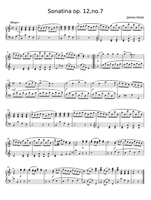 Sonatina - James Hook
