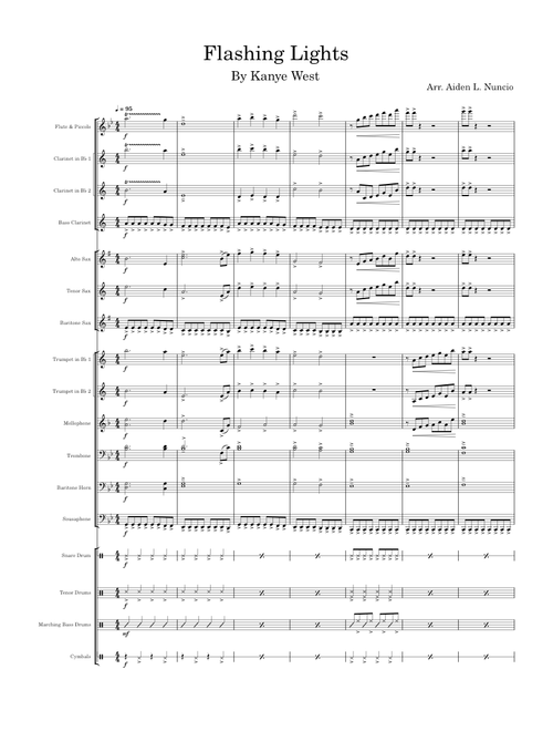 Flashing Lights-Marching Band
