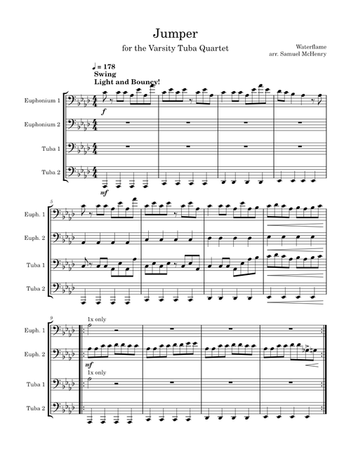 Jumper (Tuba Euphonium Quartet)