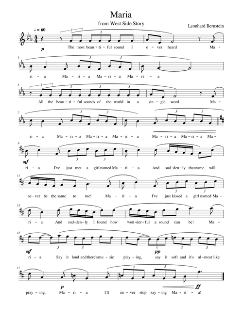 Maria - West Side Story - Bernstein