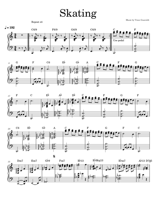 Skating – Vince Guaraldi