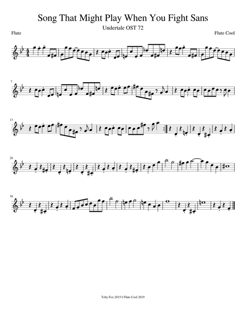 Song That Might Play When You Fight Sans Flute Solo