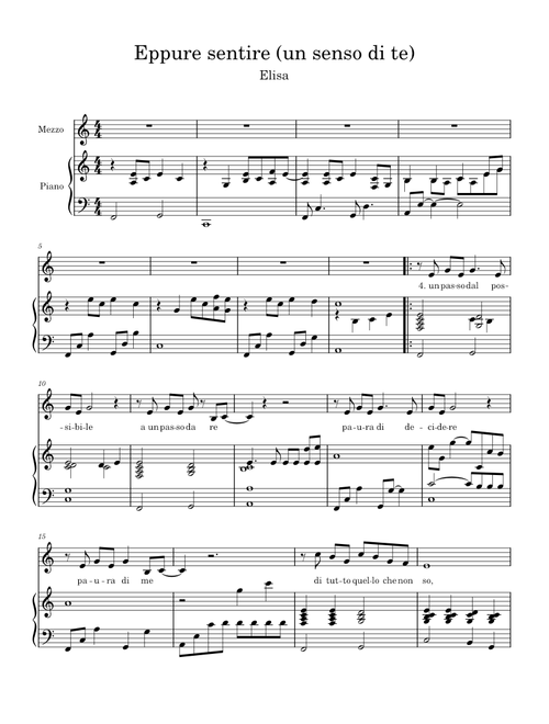 Eppure Sentire (Un senso di te) – Elisa