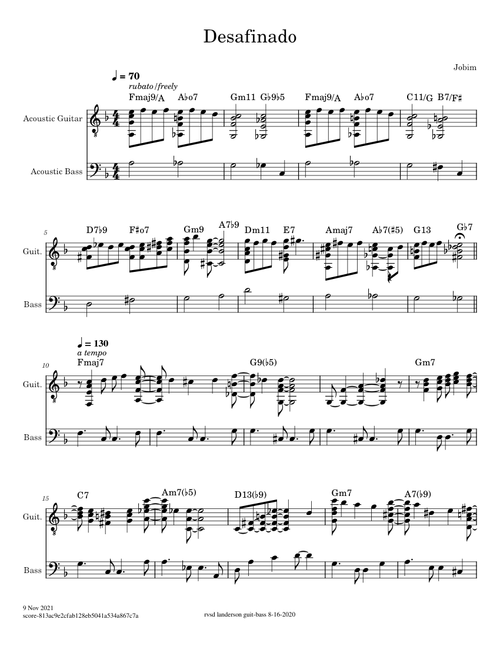 Desafinado – Antônio Carlos Jobim