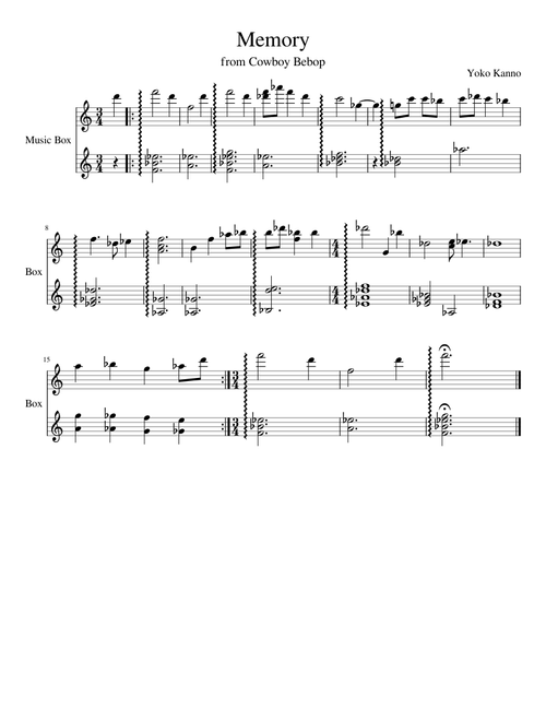 Memory - Cowboy Bebop