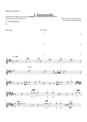 Play Official version of Innuendo Sheet Music by Queen for Piano