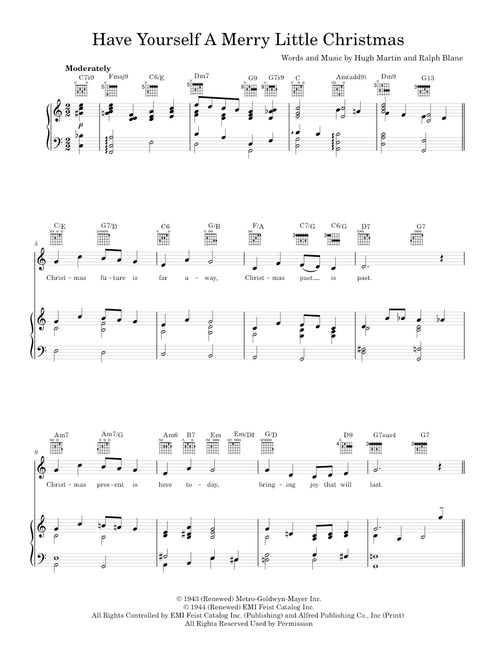Have yourself a merry little christmas - Judy Garland (Piano-Voice)
