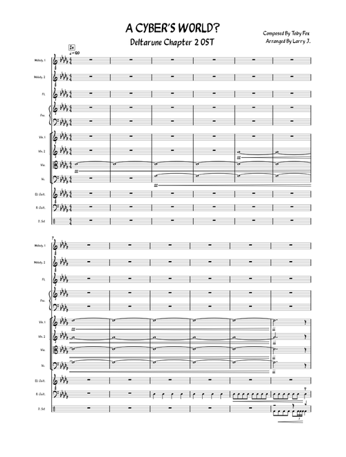 A CYBER'S WORLD? – Toby Fox [Arranged By Larry J.]