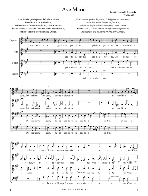 Ave Maria - Victoria