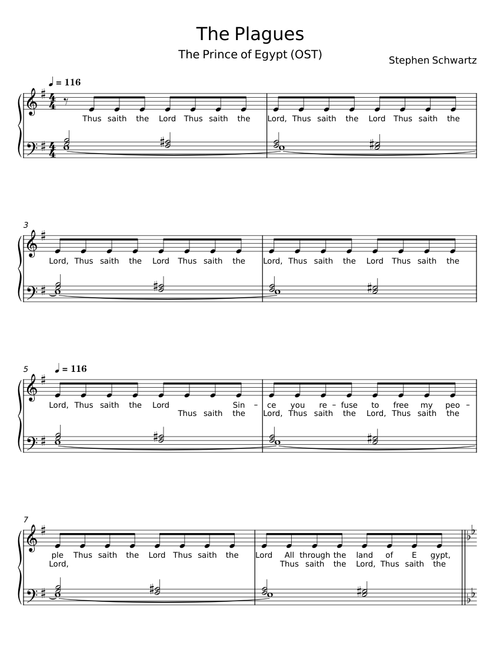 The Plagues - Stephen Schwartz