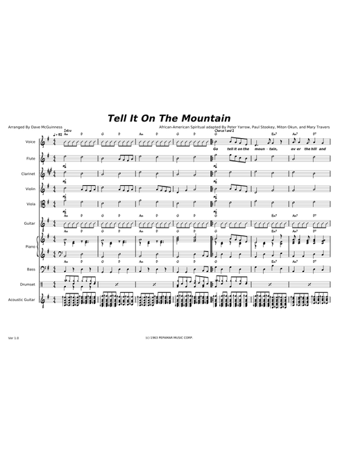 Go, Tell It On The Mountain - Misc Traditional