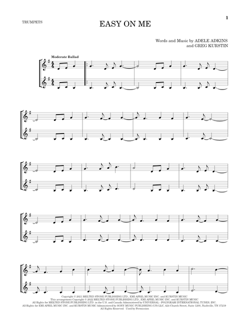 Easy On Me - Adele (Trumpet Duet)