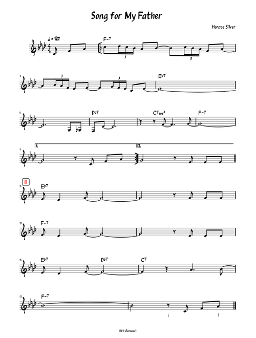 Song for my father – Horace Silver