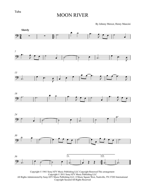 Moon River (Arr. Alex Nunes Rodriguez) - Andy Williams (Tuba Solo)