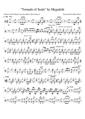 Free Megadeth sheet music | Download PDF or print on MuseScore.com