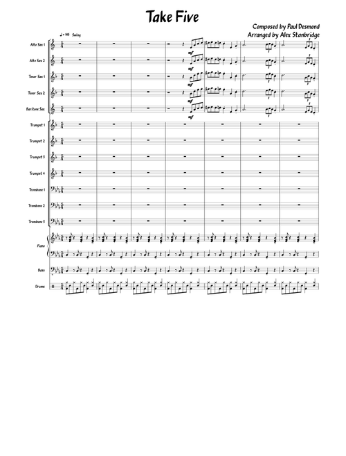 Take Five for Jazz Big Band
