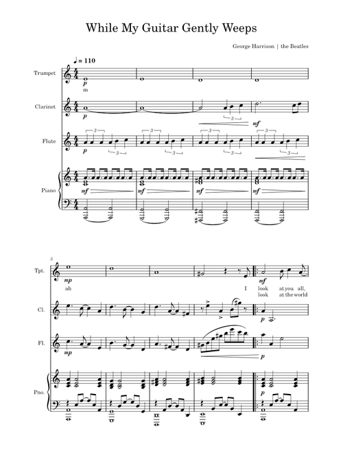 While my guitar gently weeps – The Beatles