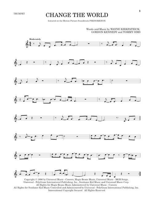 Change The World - Eric Clapton, Wynonna (Trumpet Solo)