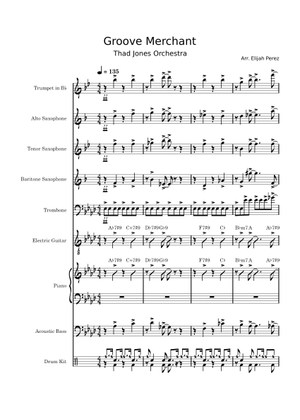 Groove Merchant - Jazz Band Sheet Music with Chords for Piano