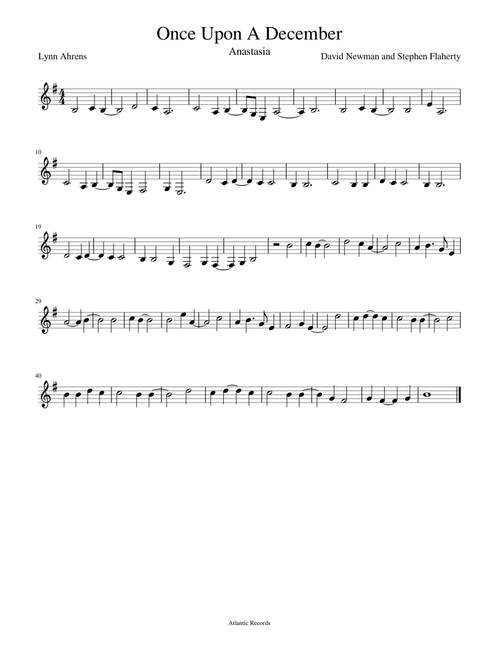 Once upon a december - David Newman
