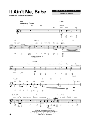 Play Official version of Just like a woman sheet music by Bob Dylan for Harmonica MuseScore