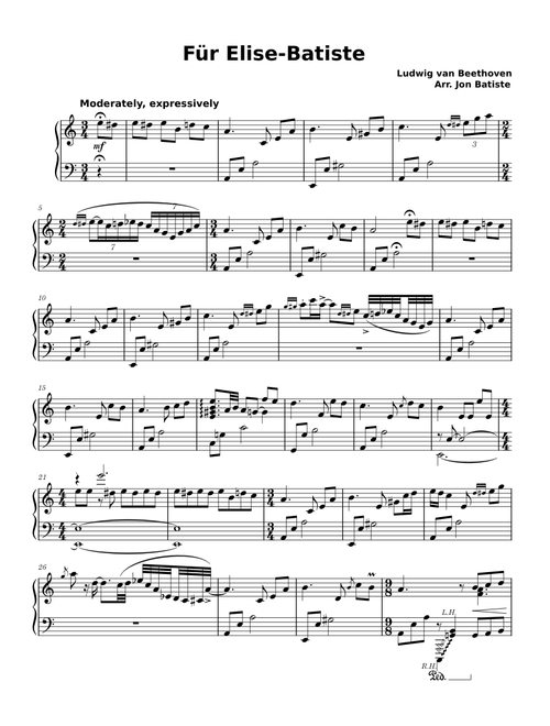 Für Elise – Batiste – Jazz