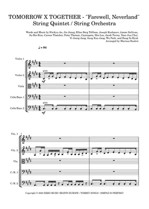 Farewell, Neverland - TXT (easy) Sheet music for Piano (Solo Farewell, Neverland - TXT (easy) Sheet music for Piano (Solo