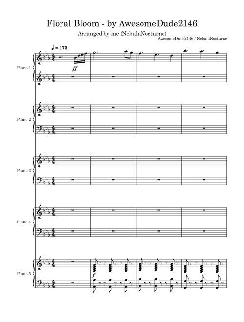 Floral Bloom (arranged by me - NebulaNocturne) – NebulaNoctorne